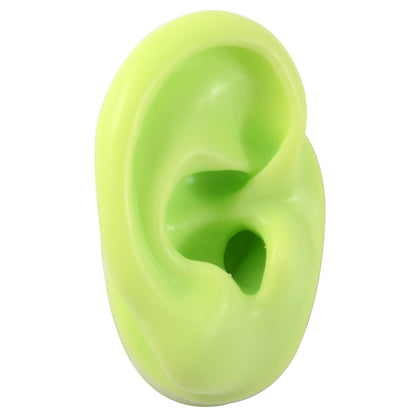 Soft Silicone Ear Piercing & Tattoo Practice Model green-right-ear by HitMyNeed