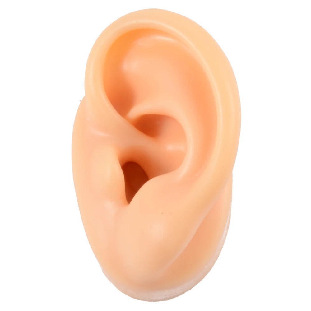 Soft Silicone Ear Piercing & Tattoo Practice Model skin-left-ear by HitMyNeed