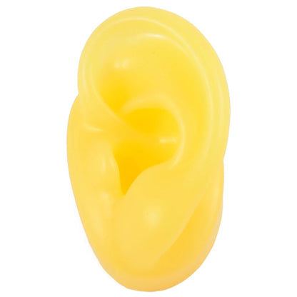 Soft Silicone Ear Piercing & Tattoo Practice Model yellow-left-ear by HitMyNeed