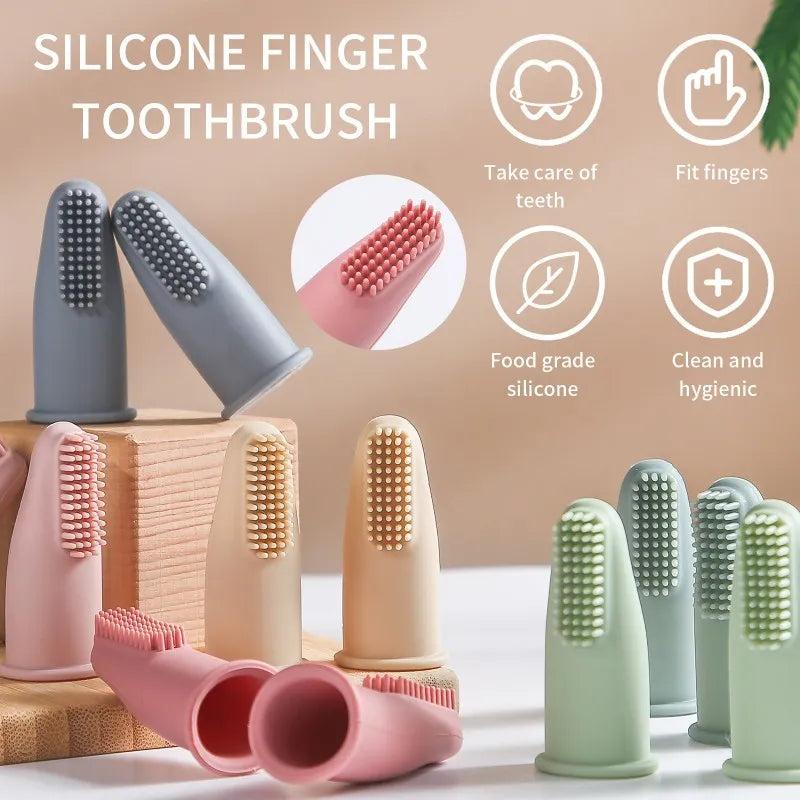 Soft Silicone Finger Dog Toothbrush (2 Pack) by HitMyNeed