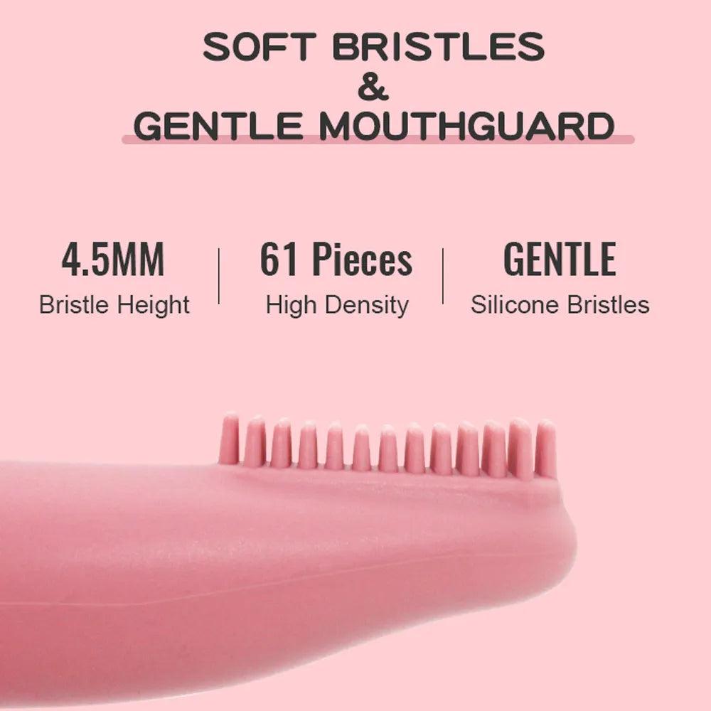 Soft Silicone Finger Dog Toothbrush (2 Pack) by HitMyNeed