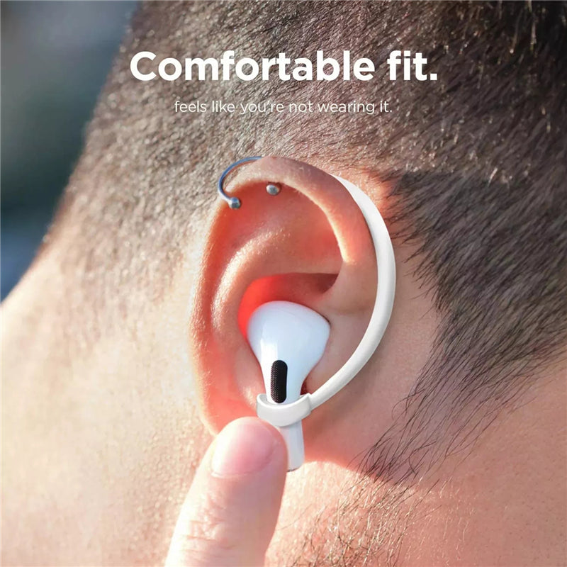 Soft Silicone Hooks for Wireless Earbuds (1 Pair) by HitMyNeed
