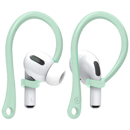 Soft Silicone Hooks for Wireless Earbuds (1 Pair) green by HitMyNeed