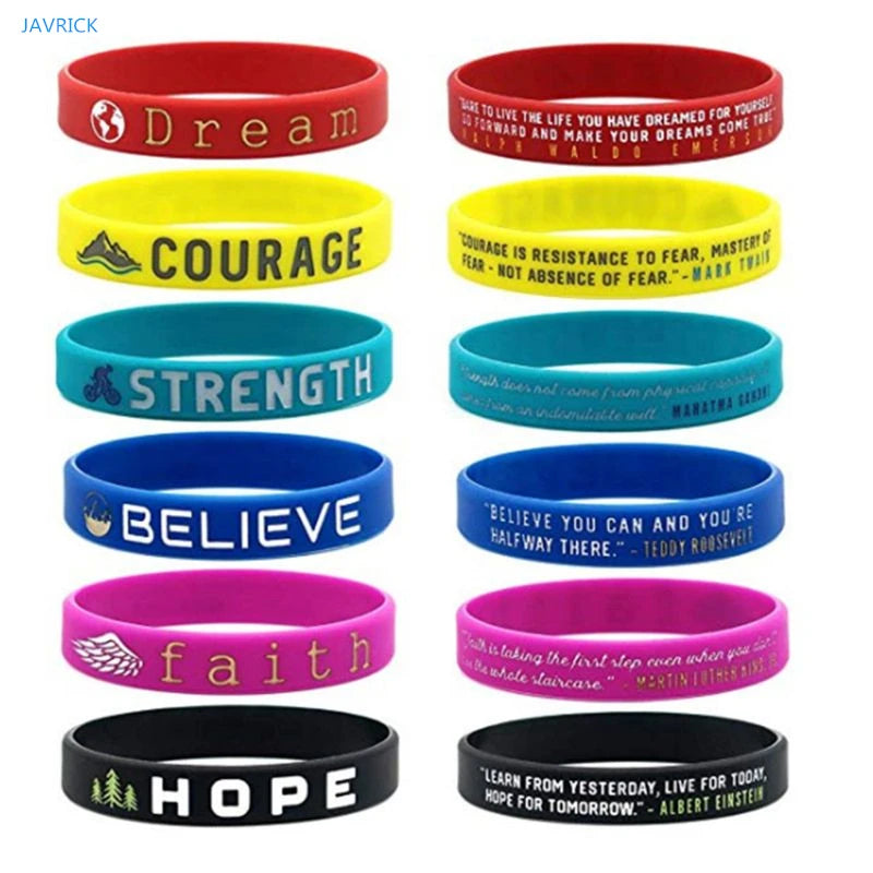 Soft Silicone Inspirational Wristband by HitMyNeed