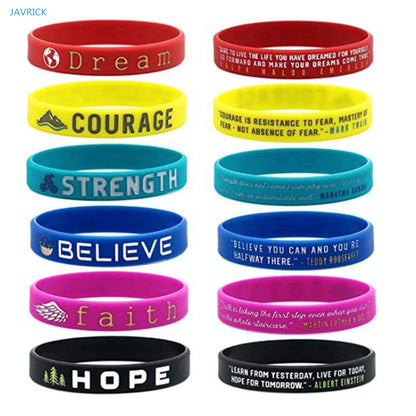 Soft Silicone Inspirational Wristband by HitMyNeed