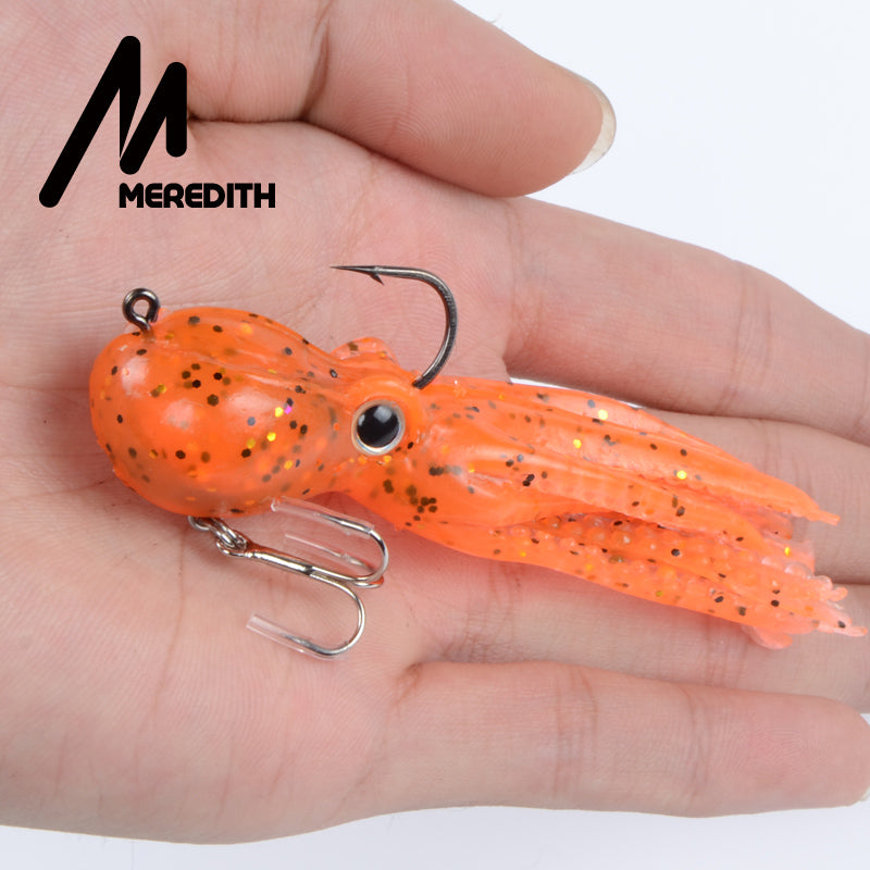 Soft Silicone Octopus Fishing Lure 9cm 23g by HitMyNeed
