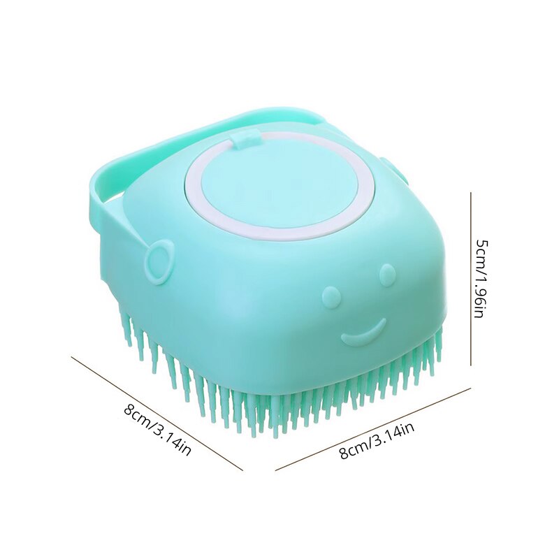 Soft Silicone Pet Bathing & Grooming Brush by HitMyNeed