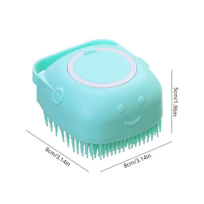 Soft Silicone Pet Bathing & Grooming Brush by HitMyNeed