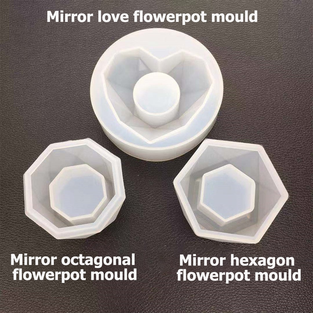 Soft Silicone Plant Pot Molds Set (3 Shapes) by HitMyNeed
