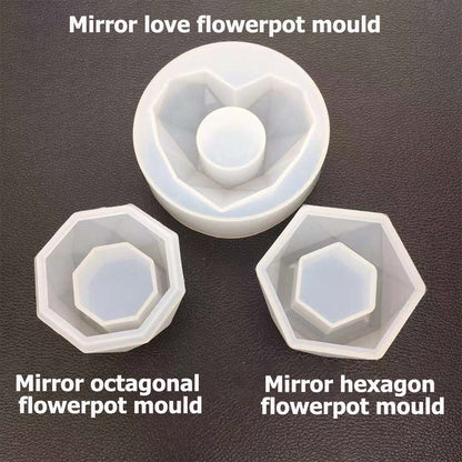 Soft Silicone Plant Pot Molds Set (3 Shapes) by HitMyNeed
