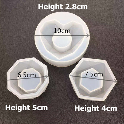 Soft Silicone Plant Pot Molds Set (3 Shapes) by HitMyNeed