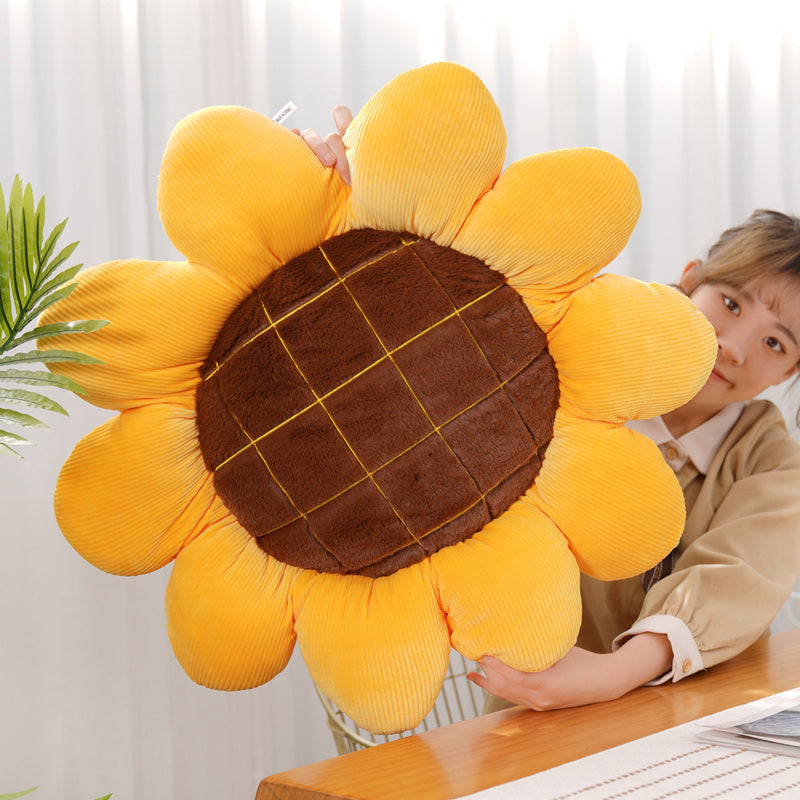 Soft Sunflower Cushion Decorative Pillow by HitMyNeed