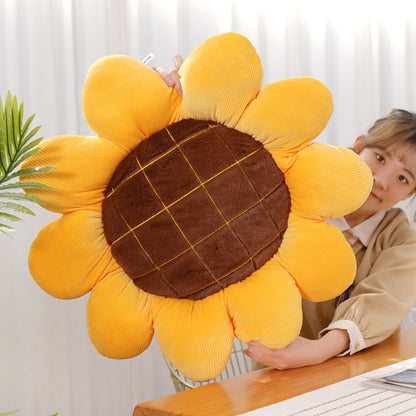 Soft Sunflower Cushion Decorative Pillow by HitMyNeed