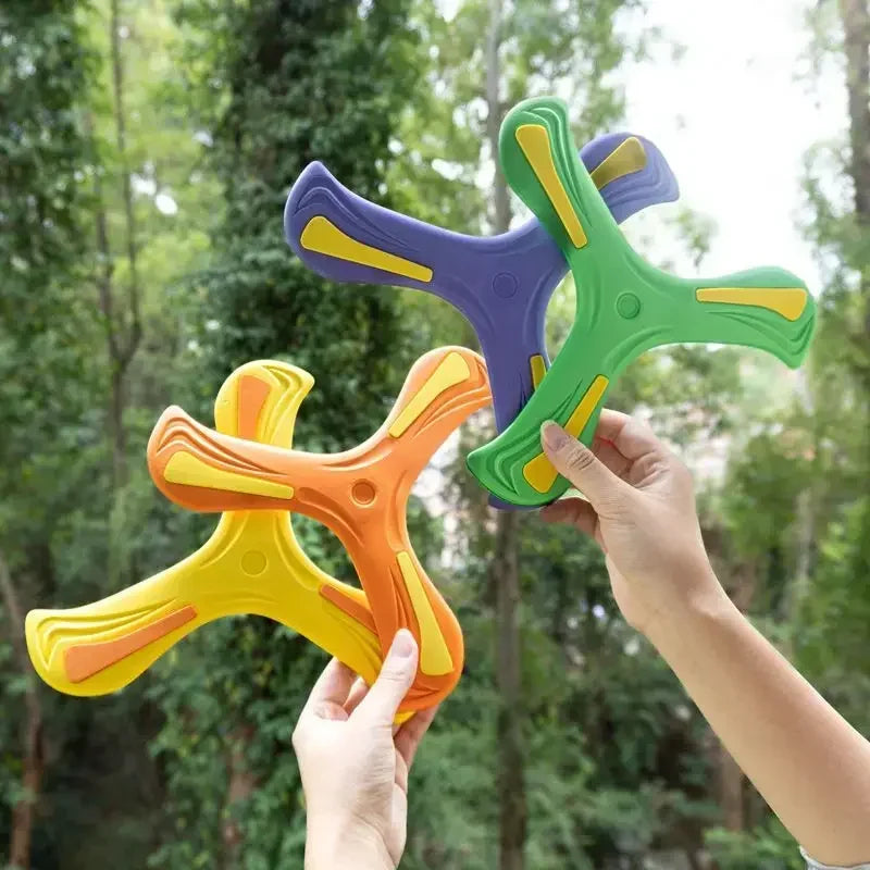 Soft Three-Leaf Boomerang Toy for Kids and Adults by HitMyNeed