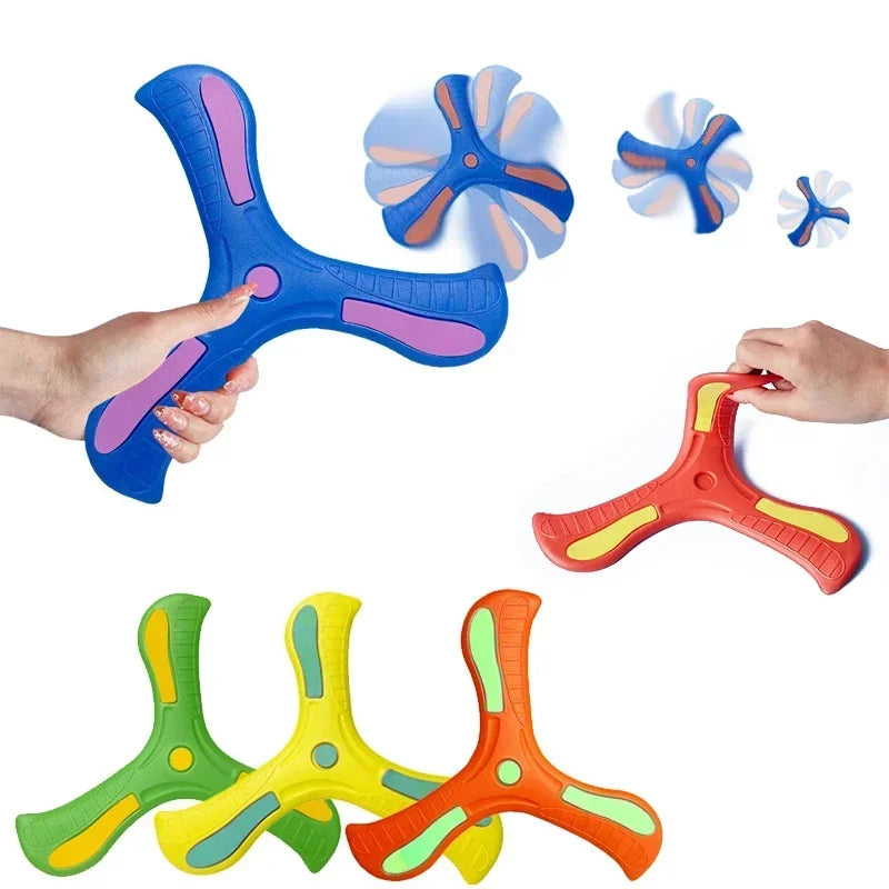 Soft Three-Leaf Boomerang Toy for Kids and Adults by HitMyNeed