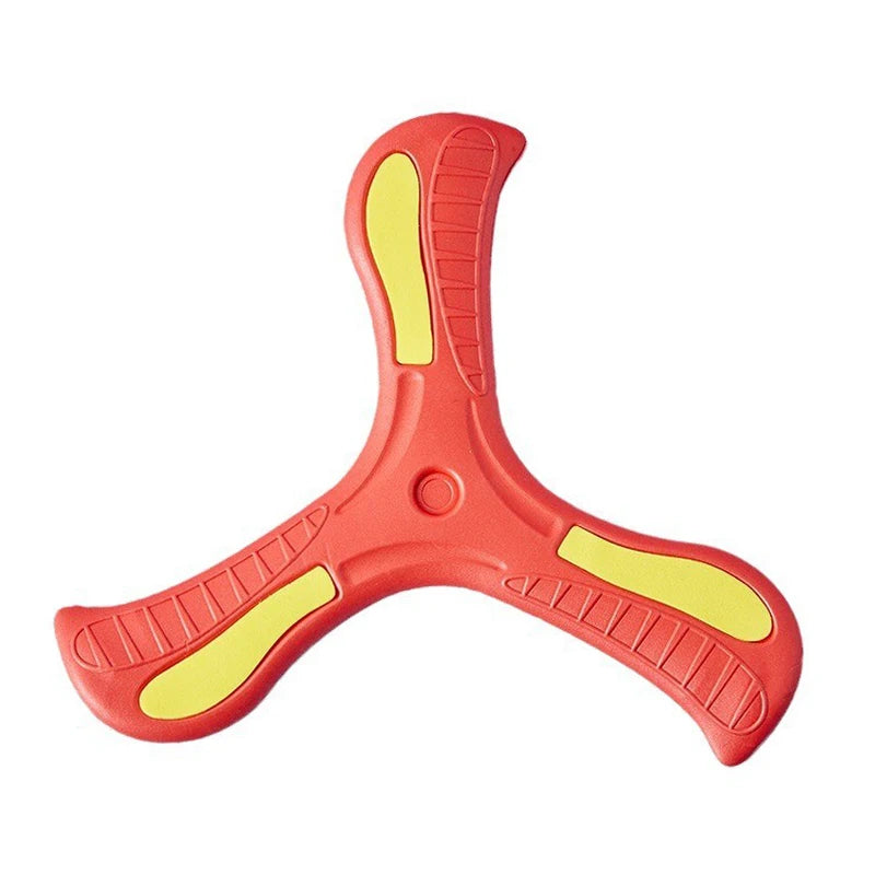 Soft Three-Leaf Boomerang Toy for Kids and Adults red by HitMyNeed