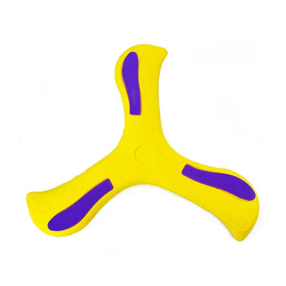 Soft Three-Leaf Boomerang Toy for Kids and Adults yellow by HitMyNeed