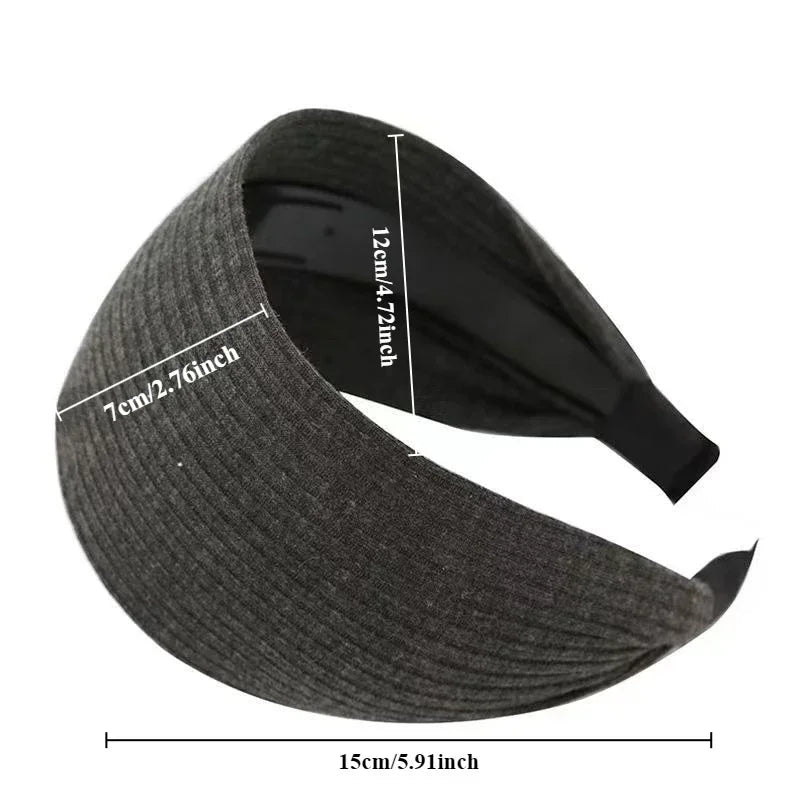 Soft Wide Cotton Turban Hairbands with Teeth Grip by HitMyNeed