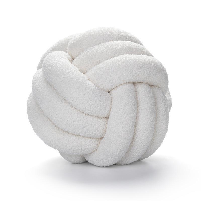 Soft Wool Knot Pillow Ball Cushion by HitMyNeed