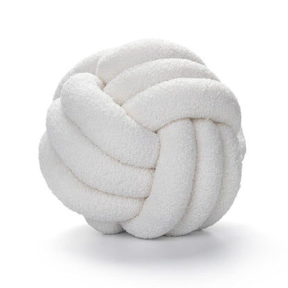 Soft Wool Knot Pillow Ball Cushion by HitMyNeed