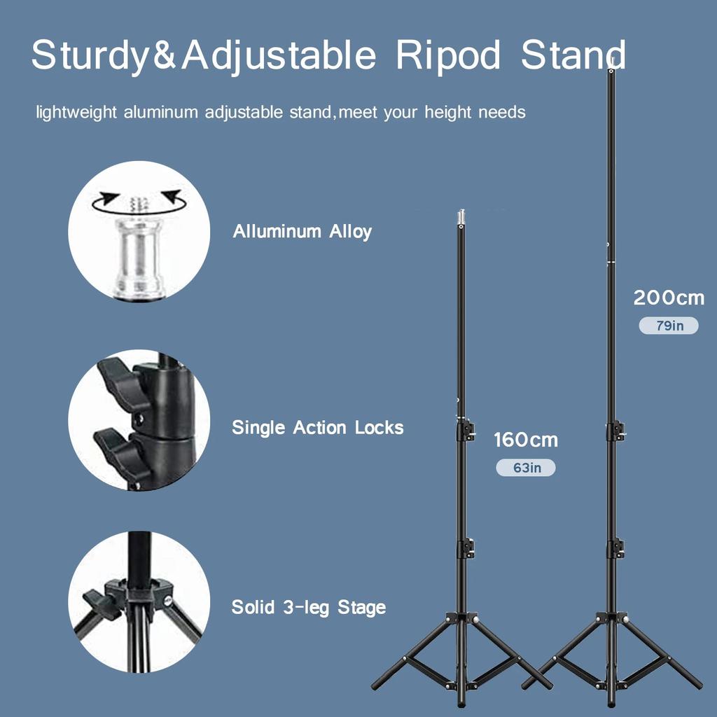 Softbox Lighting Kit with Tripod & E27 Continuous Bulb by HitMyNeed
