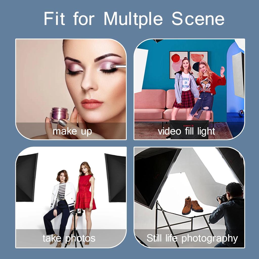 Softbox Lighting Kit with Tripod & E27 Continuous Bulb by HitMyNeed