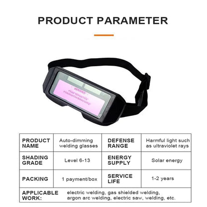 Solar Auto Darkening Welding Glasses 6-13 Shade by HitMyNeed