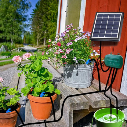 Solar Automatic Drip Irrigation Kit for Potted Plants by HitMyNeed