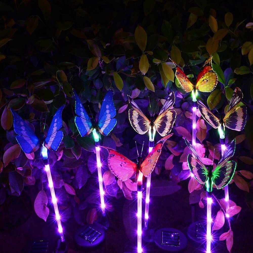 Solar Butterfly Garden Lights Outdoor Decor (3 Pack) by HitMyNeed