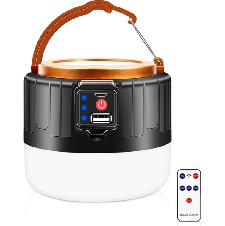 Solar Camping Lantern Power Bank with Remote Control by HitMyNeed