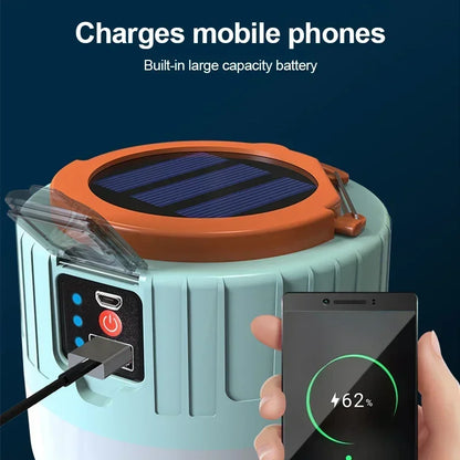 Solar Camping Lantern Power Bank with Remote Control by HitMyNeed