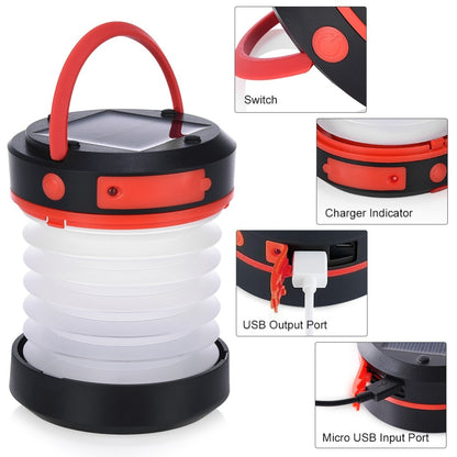 Solar Camping Light Portable USB Rechargeable Lamp by HitMyNeed