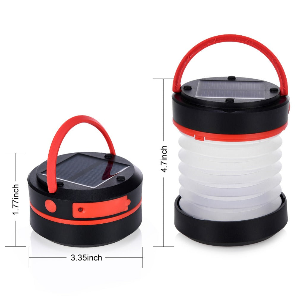 Solar Camping Light Portable USB Rechargeable Lamp by HitMyNeed
