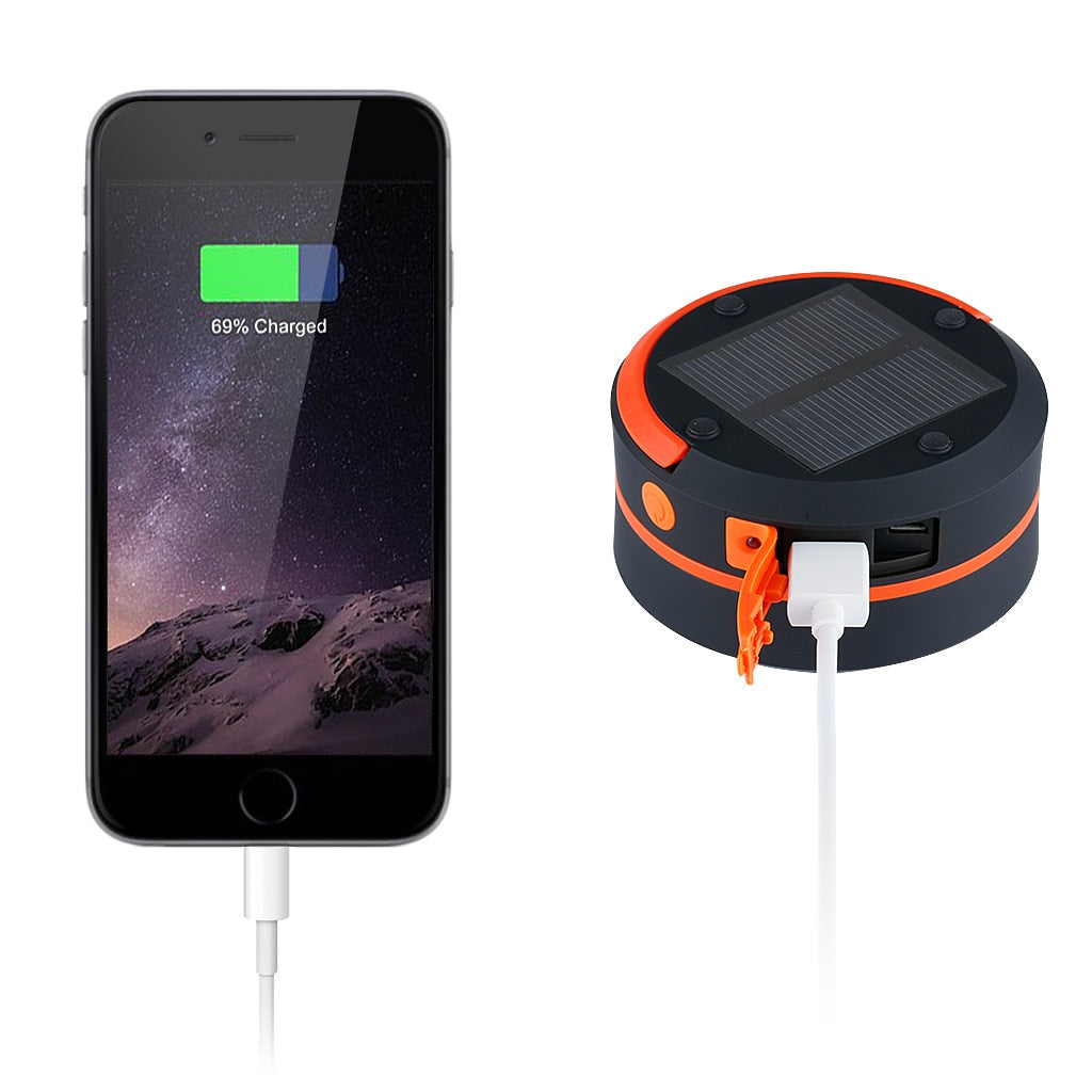 Solar Collapsible Hanging Lantern with USB Charging by HitMyNeed