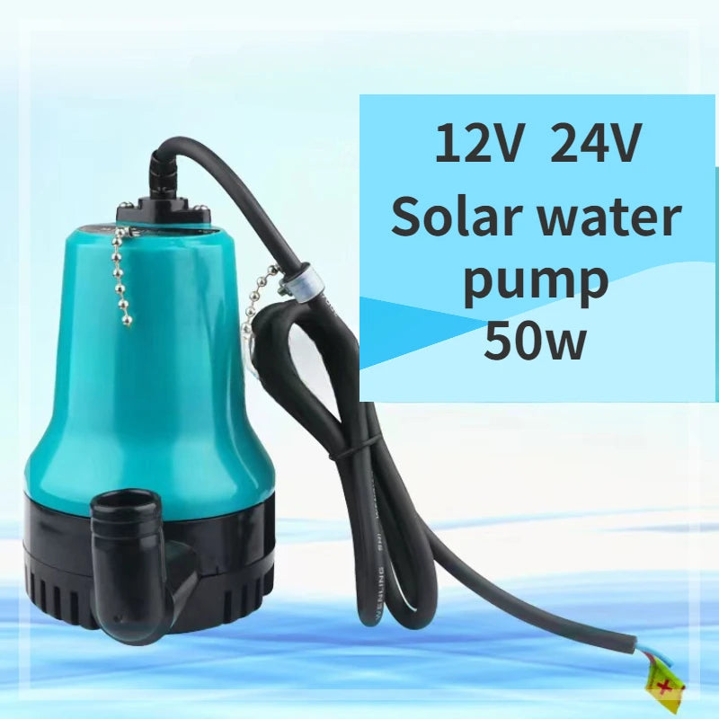 Solar DC Submersible Water Pump 12/24V 4500L/H 50W by HitMyNeed