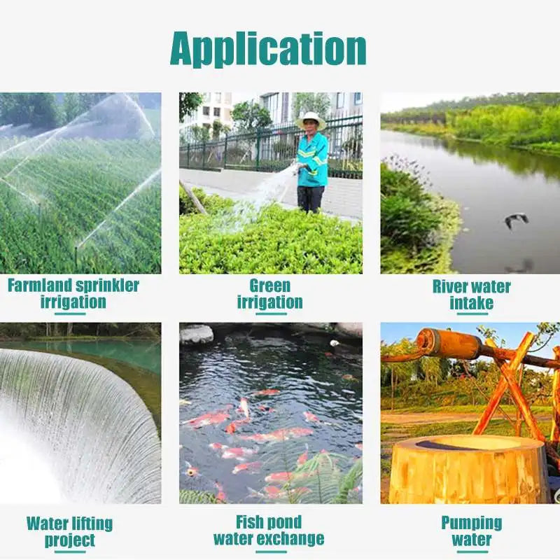 Solar DC Submersible Water Pump 12/24V 4500L/H 50W by HitMyNeed