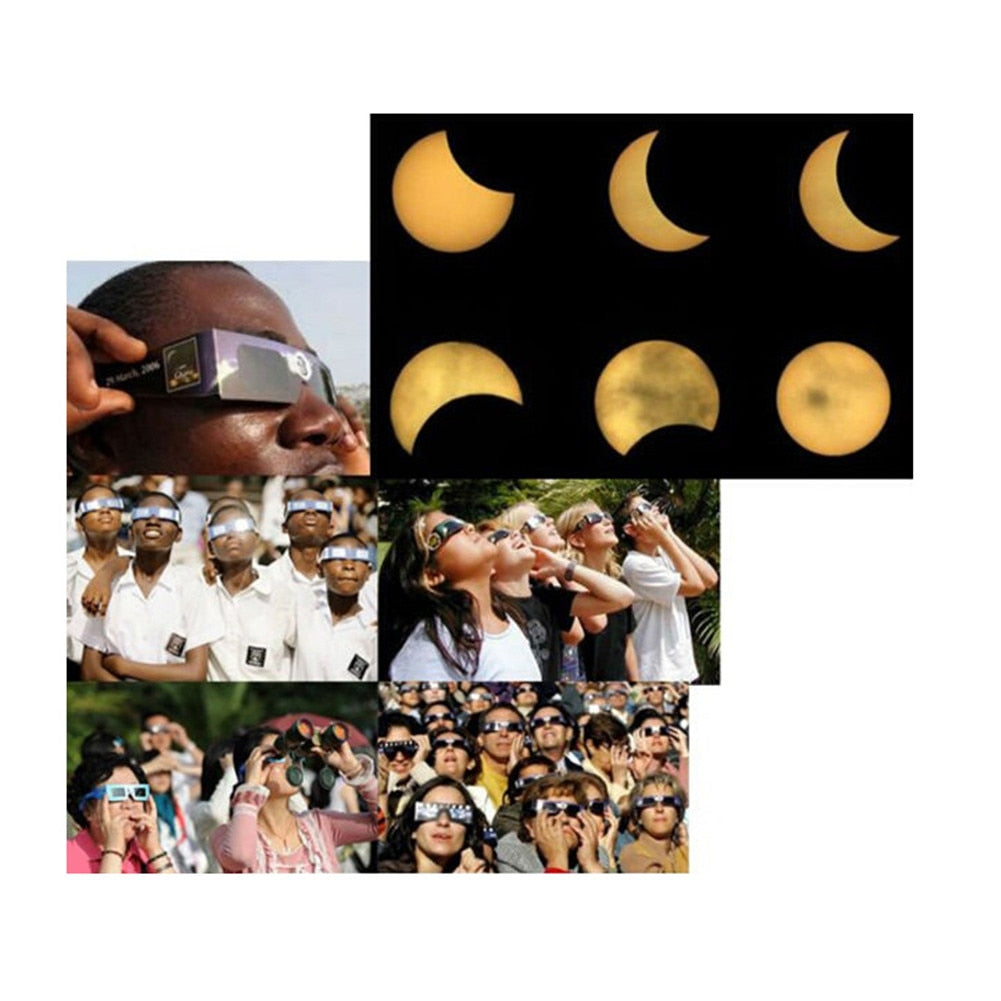 Solar Eclipse Glasses 10-Pack ISO Certified Protection by HitMyNeed