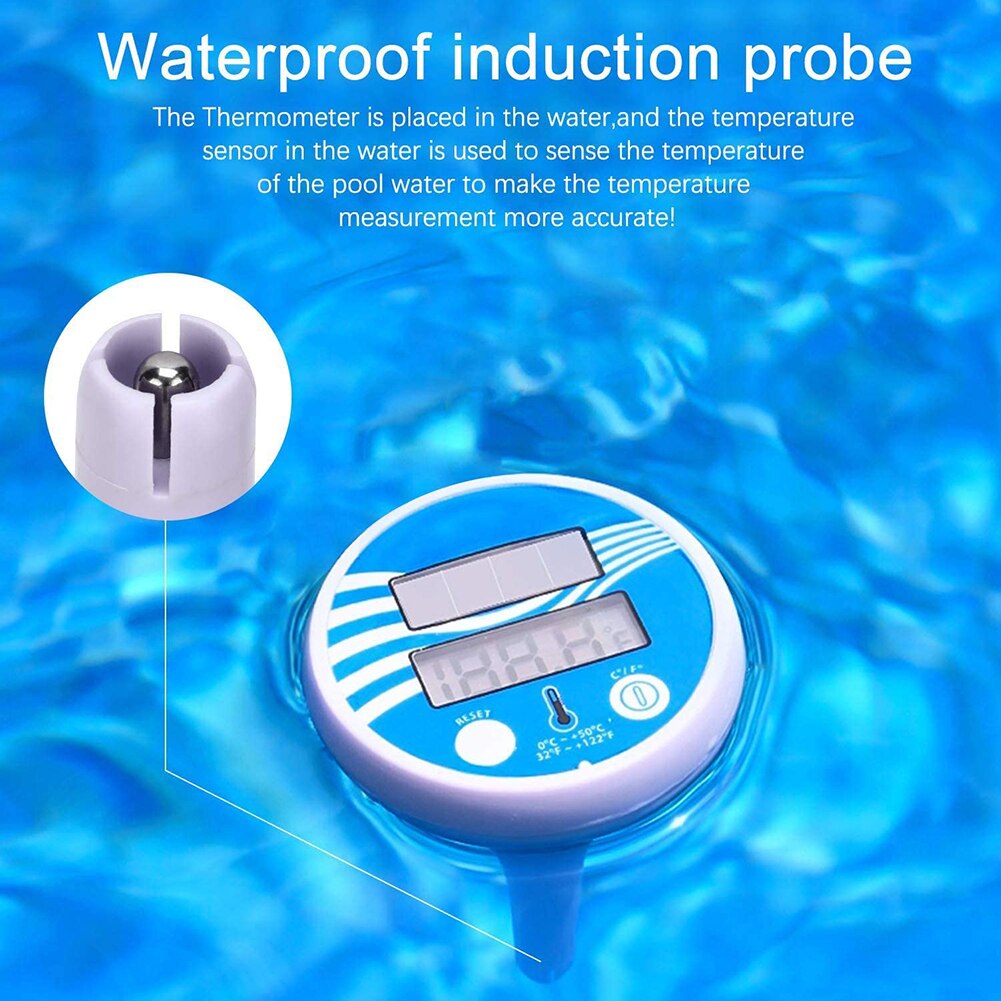 Solar Floating Digital Pool Thermometer by HitMyNeed