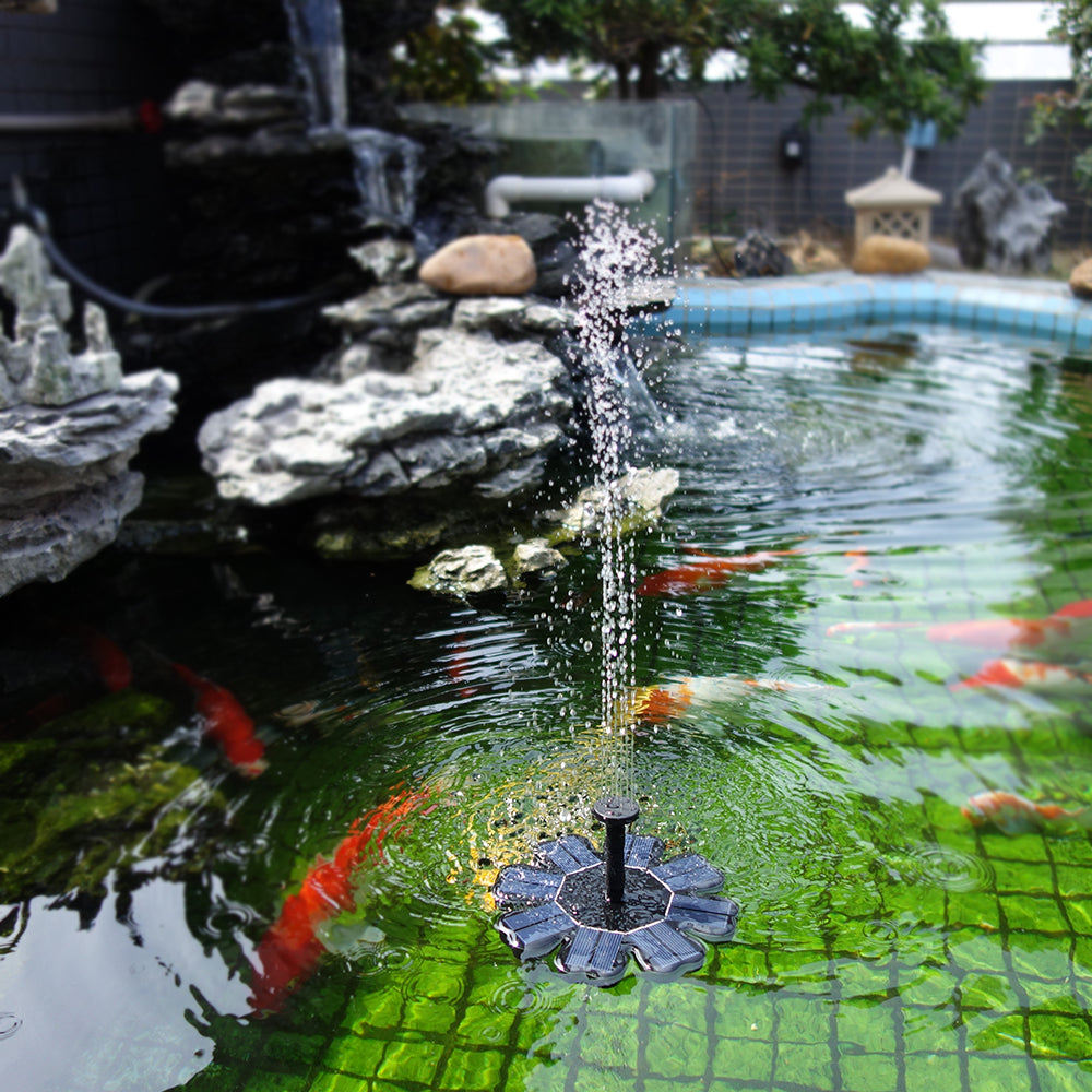 Solar Floating Water Fountain for Ponds & Birdbaths by HitMyNeed