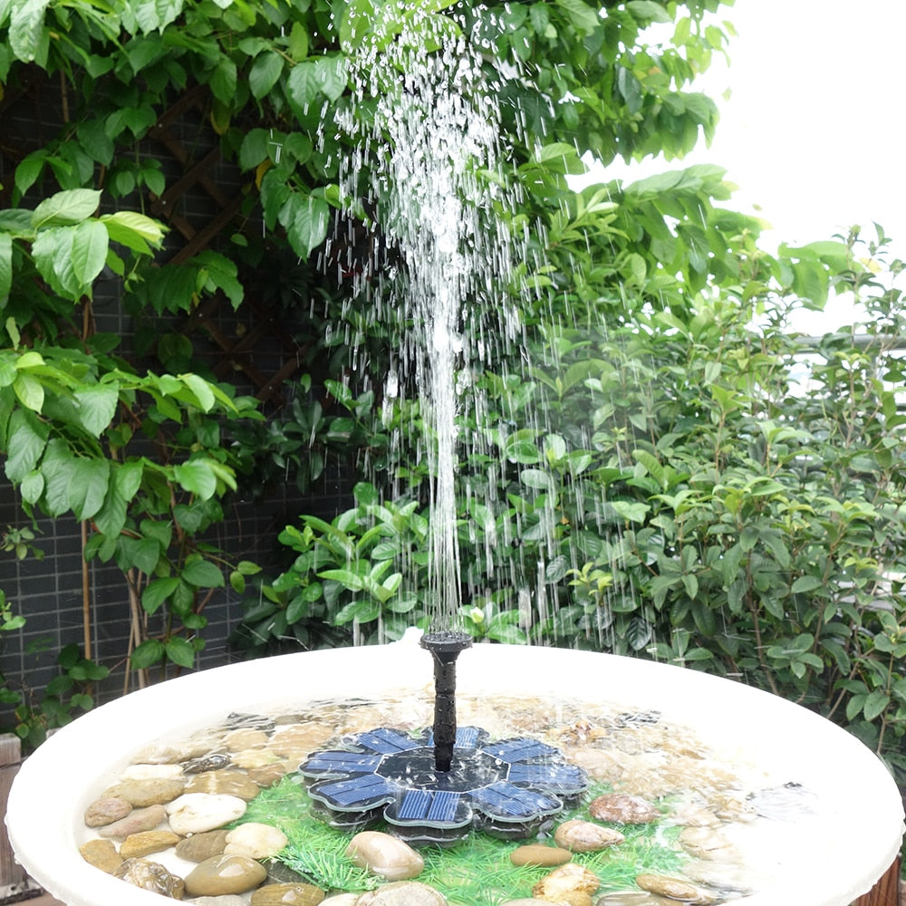 Solar Floating Water Fountain for Ponds & Birdbaths by HitMyNeed