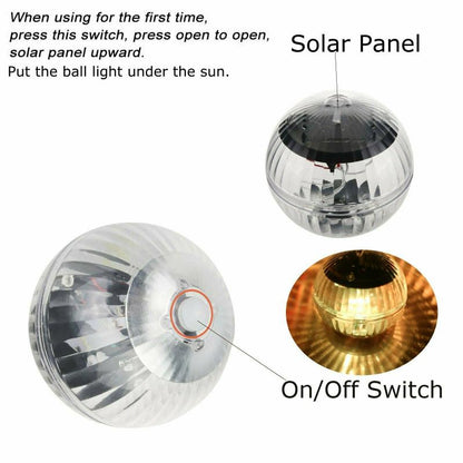 Solar Floating Waterproof RGB LED Pool Light by HitMyNeed