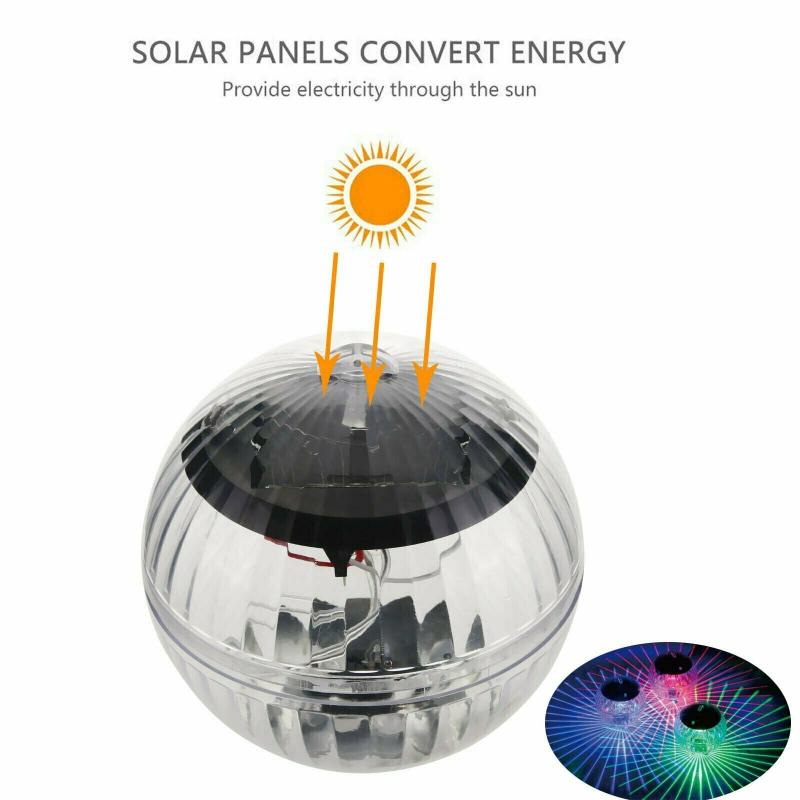 Solar Floating Waterproof RGB LED Pool Light by HitMyNeed