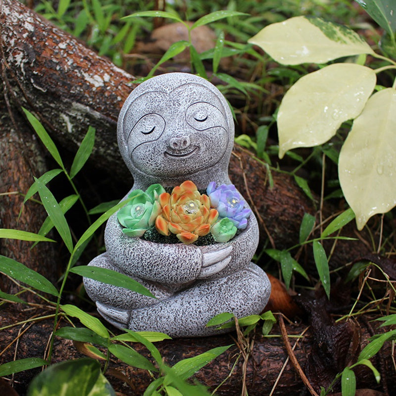 Solar Garden Sloth Light Outdoor Ornament by HitMyNeed
