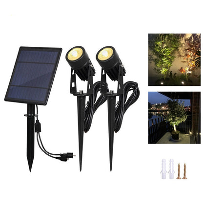 Solar Garden Spot Light Outdoor Warm White 3000K by HitMyNeed