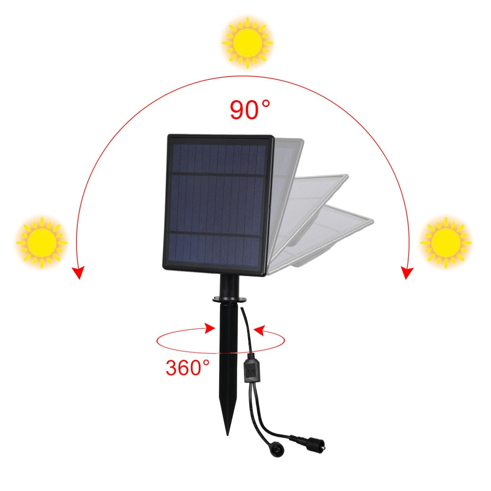 Solar Garden Spot Light Outdoor Warm White 3000K by HitMyNeed