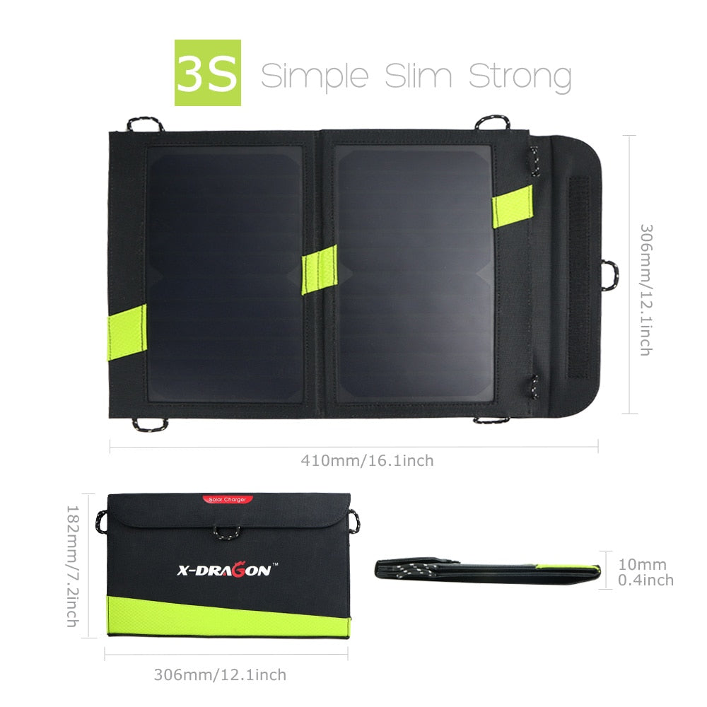 Solar Hiking Power Bank with 3000mAh Backup by HitMyNeed