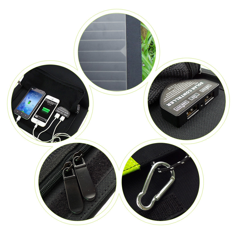 Solar Hiking Power Bank with 3000mAh Backup by HitMyNeed