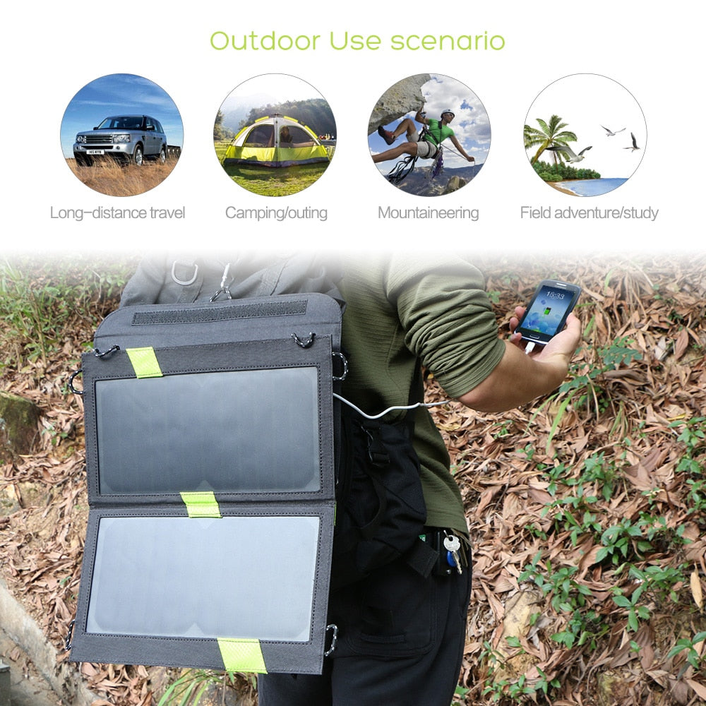 Solar Hiking Power Bank with 3000mAh Backup by HitMyNeed