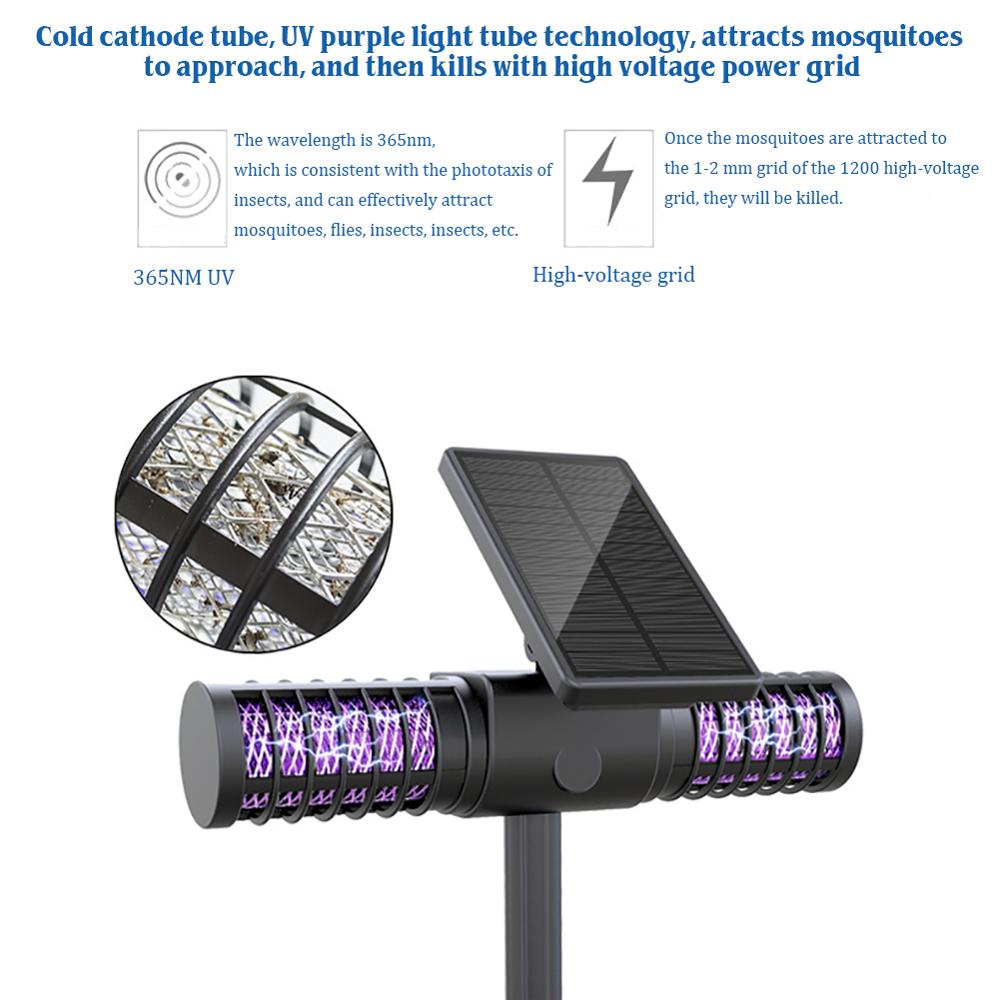 Solar Mosquito Zapper Outdoor Light with USB Charge by HitMyNeed