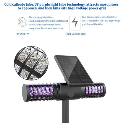 Solar Mosquito Zapper Outdoor Light with USB Charge by HitMyNeed